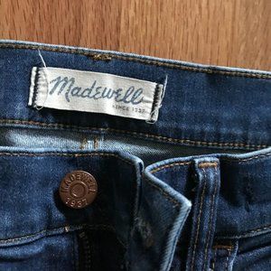 Madewell High Riser Skinny Blue Jeans Size 26